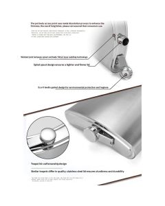 64 oz Classic Style Stainless Steel Liquor Whiskey Hip Flask Silver  Vegan Leather Flask Case, Portable Pocket Belt Bag Compatible Protective Travel Holder for Men