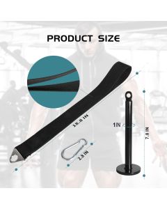 Arm Wrestling Training Strap Belt Hand Grip Arm Finger Forearm Exerciser Strengthener for Cable Machine and Free Weight