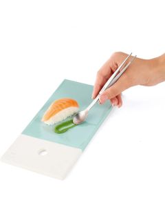 triangle Touch Tasting Spoon  Stainless Steel Spoon & Tweezers - Dishwasher Safe 2pcs