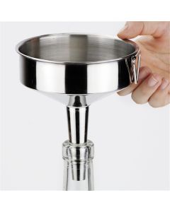 Super Large Stainless Steel Large Funnel with Detachable Strainer/Filter for Cooking Oil and Transmission Liquid and Powder, Food Grade Metal Kitchen Funnels