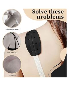 Women's Soft Silicone Bra Strap Cushions Holder Non-slip Shoulder Protectors Pads 60pcs/30 pairs（3 colors）
