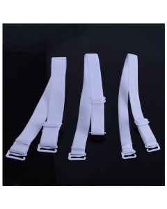 30 Pairs Bra Strap Replacement Elastic Adjustable Removable Multi Color（Black+White+Skin tone）Bra Straps Holder Racer Back Conceal Bra Straps Non-slip Elastic Cleavage Control,