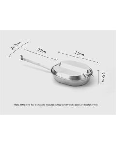 304 Stainless Steel   Mess Kit Plate Set  Type Outdoor Camping Hiking Picnic BBQ Beach ,Stainless Steel Camping Lunch Box with Handle,