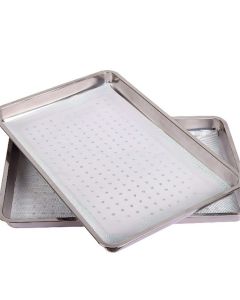 16 Pcs Silicone Dehydrator Sheets 21 x 14 Inch Non Stick Silicone Mesh Reusable Dehydrator Tray Liner Fruit Dryer Mats for food fruit Freeze Dryer