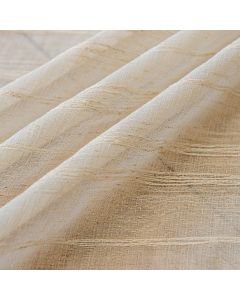 Deeprove Boho Textured Valance Tier, Neutral Bohemian Farmhouse Chic Kitchen Closet Textured Burlap with Tassels, Window Treatment Small Linen Stripe Curtain Wall Decor, 1 Panel 57" W x 24" L