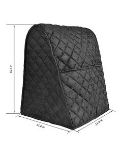 Tilt-Head Stand Mixer,  Dust Cover with Pockets for Accessories.Dust cover for household mixer(BLACK)