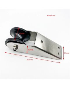 Bow Boat Anchor Roller 165mm Boat Stainless Steel Bow Anchor Roller Rubber Lift Roller for Yacht Fishing Boat
