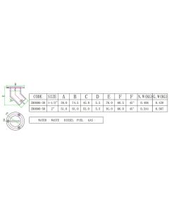 New Casting 1-1/2"(38mm) Boat Deck Fill/Filler with Key Cap Marine 316 Stainless Steel Hardware for Boat Yacht Caravan (Universal)