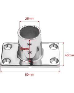 2pcs Boat Hand Rail Fitting,316 Stainless Steel Rectangular90 Degree Boat Hand Rail Base and Screws（7/8寸（22mm)）