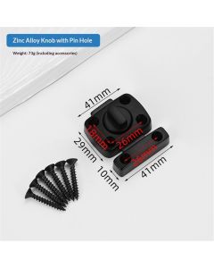 2pcs Door Latch Security Lock Compact Slide Bolt Latch for Doors Windows Easy One-Hand Operation Versatile Design for Home Office Use Durable Stylish Finish(Dumb Black Small)