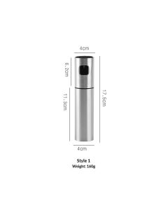 100ml(3.4oz) Household press fine spray oil kettle stainless steel spray bottle barbecue spray oil vinegar bottle household kitchen gadget