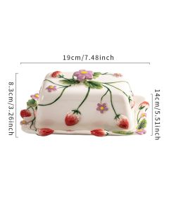 Fun Ceramic Butter Dish with Lid for Countertop –  Unique Kitchen Accessories, Cute Butter Dish with Cover for Countertop,