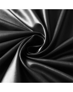 Waterproof PU Leather Stretch Bed Headboard Cover Wipeable Headboard Slipcover Dustproof Bed Head Cover for Bedroom (Black,180CM*70CM)