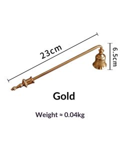 Candle Snuffer Home Collection – Refined Elegance with Elongated Thin Handle – Candle Wick Accessory , Elegant Candles Accessory（golden）