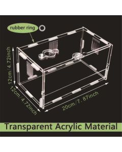 Acrylic Jumping Spider Enclosure Reptile Terrarium with Front Opening Door Reptile Tank for Tarantula Small Reptile