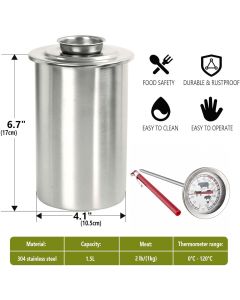 Ham Maker Meat Press for Making Ham Press Deli Meat Maker, Homemade Lunch Meat Press Maker with Thermometer, Meat Press Mold Cooker for Deli Meat
