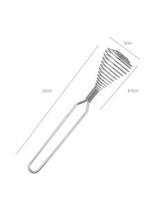 2pcs Mini French Spring Whisk, Silver Stainless Steel Spring Coil Whisk, Hand Eggbeater Egg Mixer Whisk Blender Stirring Beater