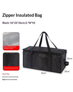 Cooler Bag Insulated Picnic Carrier Oxford Food Storage Tote for Camping Beach and Work Portable Lunch Bag