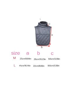 Waterproof Neck Warmer Motorcycle Winter Thermal Neck Scarf Face Mask Windproof Cycling Balaclava for Men and Women（Black）L