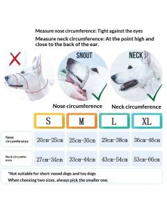 Large Dog Nylon Reflective Adjustable Muzzle with Breathable Mesh, Anti-Biting and Barking Dog Mouth Cover for Walking, Outdoor Use, Size XL ,Orange