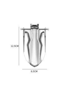 2 pack Stainless Steel Mini Folding Trowel Folded Length, Durable and Lightweight for Camping, Gardening, Outdoor Activities