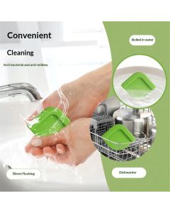 2 set Silicone Non-Slip Feet for Cutting board, Preventing Cutting Injuries in the Kitchen Chopping Boards Feet for Kitchen Safe, Warm Gifts for Kitchen & Home Protector (Green)