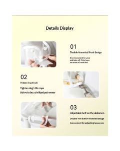Pet Raincoat,Small Dog Waterproof Puppy Raincoat Coat Transparent Pet Dog Rainwear Clothes for Small Dogs Cats (S,White)