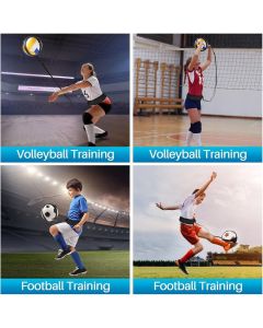 Volleyball Training Equipment Aid Great Trainer for Solo Practice of Serving Setting Spiking and arm Swings Returns, with Adjustable Waist Belt Ball Pouch Hand Strap (Excluding ball)