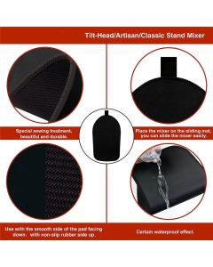 2 pack Sliding Mat for Kitchenaid Mixer, Mixer Mover Slider Pad 6L-8L Tilt-Head Stand Kitchen Appliance Mat