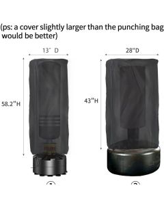 Freestanding Punching Bag Cover - Outdoor Waterproof, Standing Heavy Bag Protective Cover for Boxing Bag (43x28in)