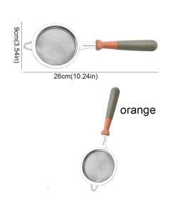 Small Fine Mesh Strainer: Stainless Steel Kitchen Food Sieve with Sturdy Handle, Heavy Duty Deep Handheld Colander for Tea, Juice