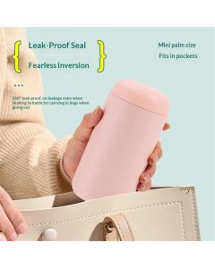 Vessel Lined Travel Tumbler w/Splash Guard and Leak-Proof Lid  for Lunch Box Bag Coffee, Pink (14oz/400ml)