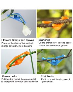 50 Pcs Plant Stem Trainer Low Stress Training Clips Stem Bender Clips for Climbing Adjustable Bud Clips Plant Bender Plant Training Clips Plant Root Bender for Gardening（blue）