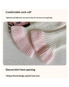 Long Leg Warmers for Women acrylic Cable Knit Thigh High Leg Warmers Loose Socks, for Dance Practice Yoga Sports