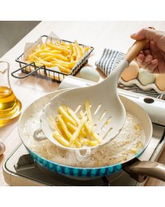 Spoon Perfect for Straining or Lifting Meat and Veggies from Broth, Durable BPA-Free Matte Silicone, Safe for Nonstick Cooking Surfaces