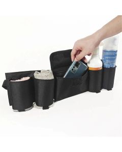 2 pack Beer Belt, Adjustable 4 Pack Beer Belt Holder, Oxford Beer Waist Holder for Man, Women, White Elephant Game Ideas (black)（only bag）