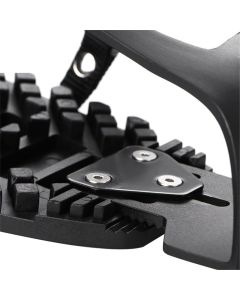 1 pairs Bike Bicycle Toe Clips Cage ONLY - Convert Pedals to Dual Function Pedals - Ride with Sneakers - black