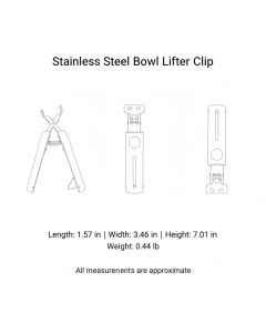 Stainless Steel Dish Lifter Tongs for Hot Plates and Bowls, Kitchen Tool for Microwave Steamer Oven (1 PC)