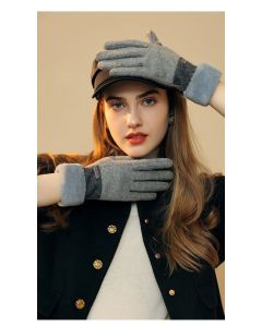 Ladies Winter Warm Cashmere Gloves DY36 Moonlight Gray