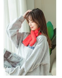 Winter Imitation Rabbit Fur USB Heated Scarf Pink
