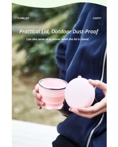 4Pcs Portable Folding Outdoor Water Cup - yellow