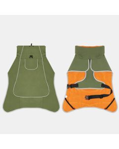 Windproof Rainproof Outdoor Pet Coat-olive green