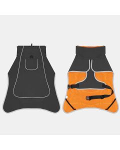 Windproof Rainproof Outdoor Pet Coat-black