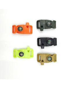 12pk Mixed Colour Survival Paracord Buckle Set