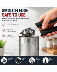Upgraded Labor Saving Can & Bottle Opener Stainless Steel Household Gadget