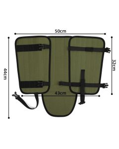 Outdoor Anti‑Snakebite Leg Gaiters Black 1 Pair, Anti‑Scratch Knee Protection Snow‑Resistant Shoe Cover, Holiday Mountain Camping Hiking Leg Guard Equipment