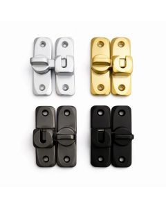 2Pcs No-Drill Door Latch Buckle with Screws
