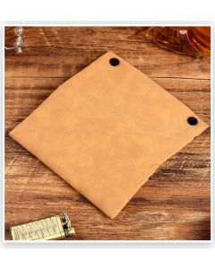 Matte Leather Storage Bag Black