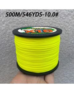 16-Strand PE Line 500M, Ultra-High Strength 25-200LB, 16-Strand High-Density Weave — Essential Main Line for Lure Casting, Saltwater, Pike/Muskie, Anchoring & Big Game (25LB - 0.8#)