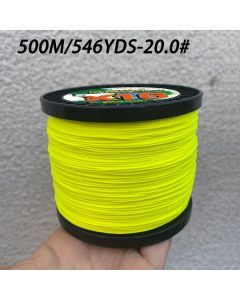 16-Strand PE Line 500M, Ultra-High Strength 25-200LB, 16-Strand High-Density Weave — Essential Main Line for Lure Casting, Saltwater, Pike/Muskie, Anchoring & Big Game (32LB - 1#)